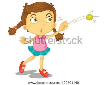 A Child Throwing