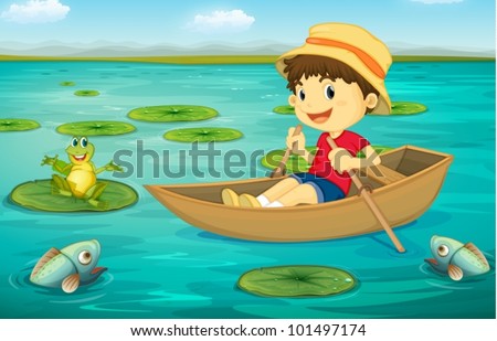 boy with boat