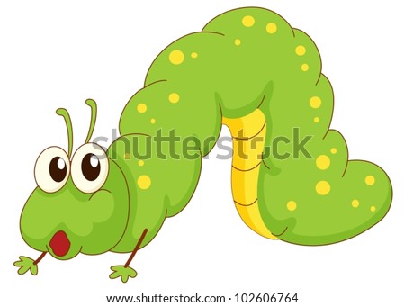 Cartoon Caterpillar Head