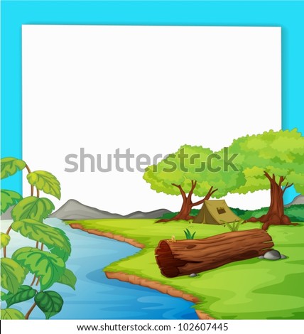 Illustration of forest on paper