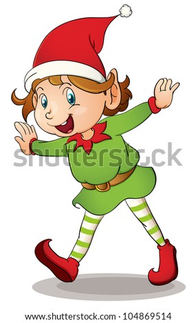 Illustration Of A Christmas Elf - - 104869514 : Shutterstock