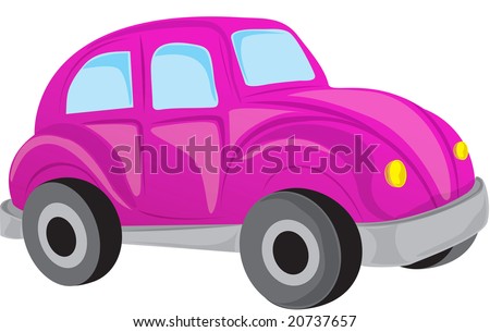 stock photo purple car with an isolated white background