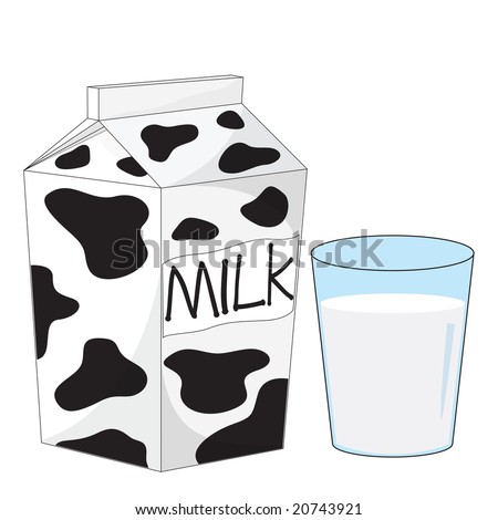 carton of milk. stock photo : milk carton and