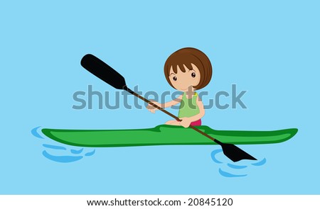 Girl Canoe