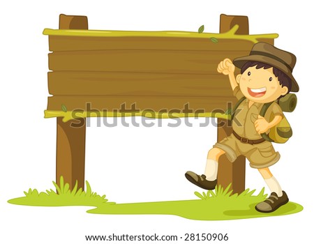 Boy Scout Illustration