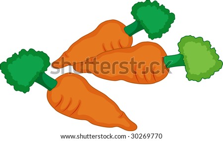 cute cartoon carrot. stock photo : cartoon