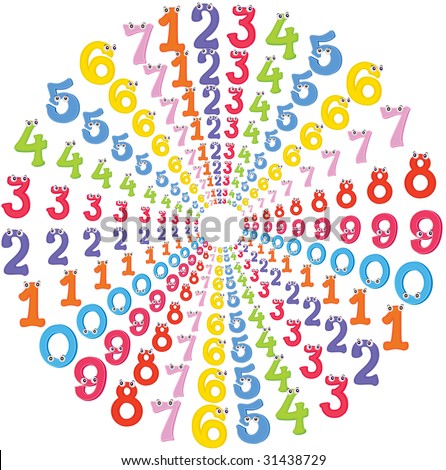 Images Of Numbers. illustration of numbers in