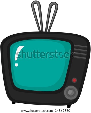 Cartoons on Clipart Style Cartoon Of A Tv Stock Vector 34869880   Shutterstock