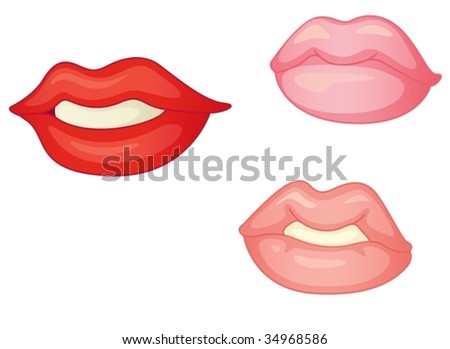 Pictures Of Lips. of lips on white