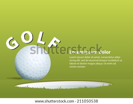 Illustration of a golf ball