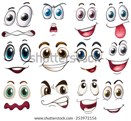 Illustration of different expressions