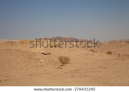 View of the nature reserve Ras Mohammed in Egypt. Selective focus.