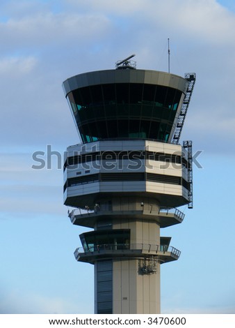 Control tower at Brussels airport,Belgium,Europe
