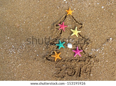 Christmas and New Year PF 2014 on the beach