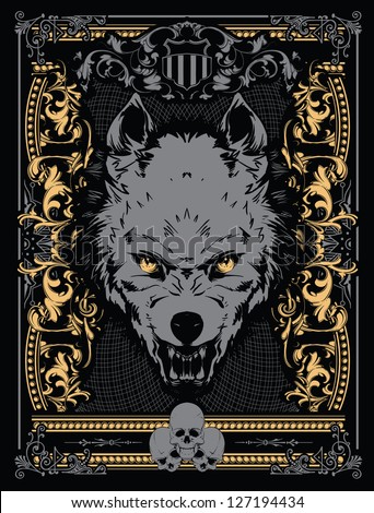 Evil wolf vector Evil wolf vector