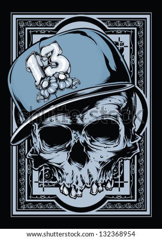Hip hop skull Hip hop skull