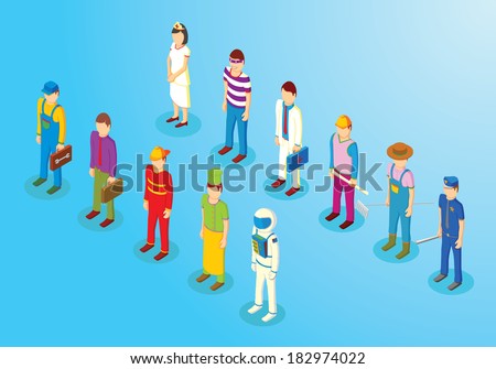 Isometric Professions part one Isometric Professions part one