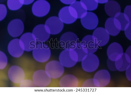 Sweet tone light background at night