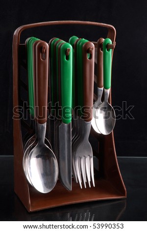 knives, forks and spoons,