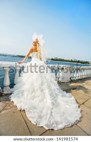 bride in an elegant dress