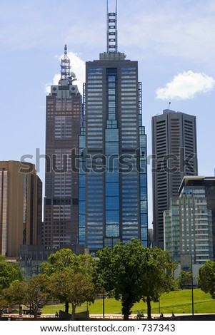 Office buildings downtown Melbourne