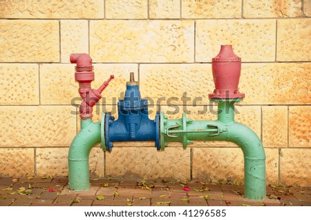 Plumbing pipe, conduit with valve