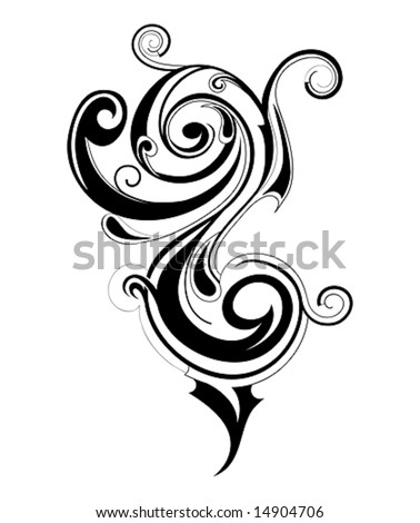 stock vector Decorative swirl