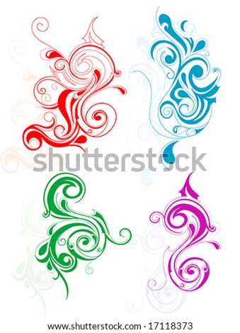 stock vector Graphic design swirls High quality since 2005