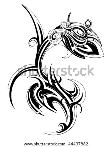 stock vector Tattoo flower Save to a lightbox Please Login
