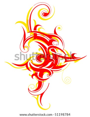  Graphic Design on Graphic Design Element In Tribal Art Style Stock Vector 51198784