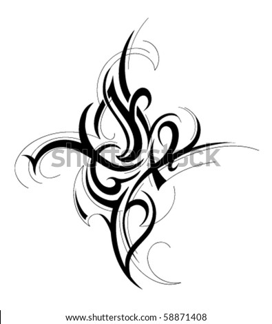 stock vector Tribal tattoo