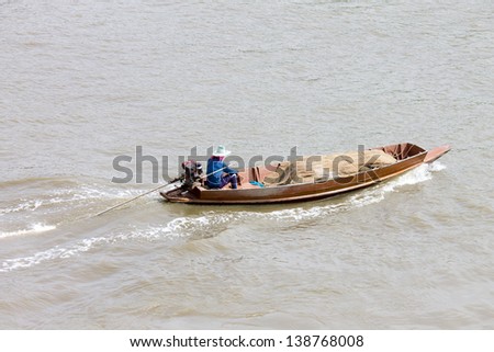 Fishing boat were running
