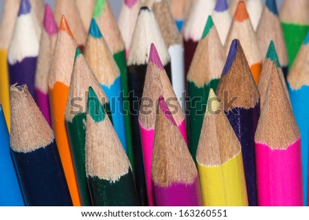 Coloured Pencil Education background