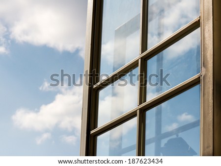 Windows shadow and sky
