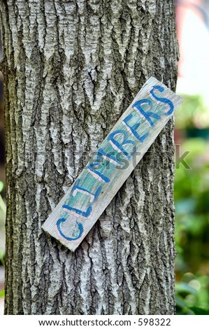Tree Climber Sign