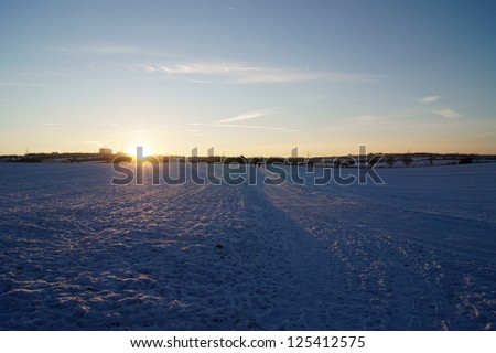 The photograph of a snowy scenery in December/Snowed in landscape