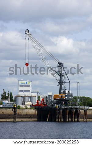 WITTENBERGE, GERMANY - JUNE 18: The new port \