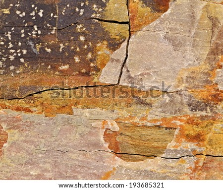 background or texture orange pattern on old stone