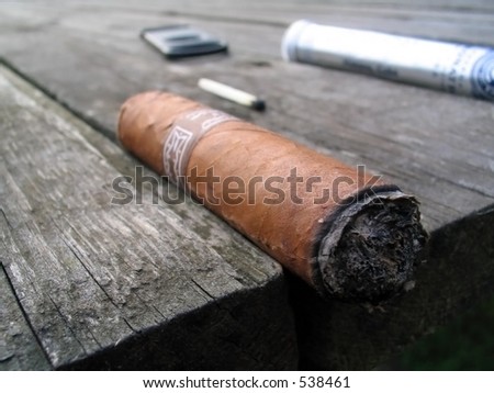 Cigar - half smoked