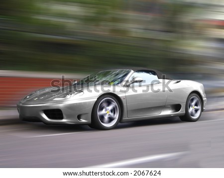 stock photo Ferrari F430 motion
