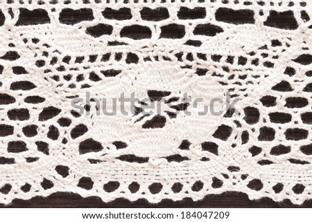 Light cotton crocheted lace macro