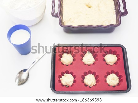 cooking cake and biscuits