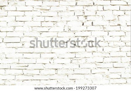 piece of the wall of white brick