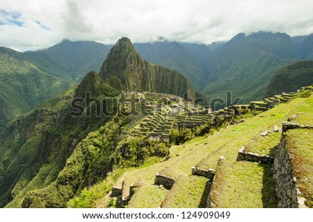 Machu Picchu, Peru, South America, in 2007 was voted one of the New Seven Wonders of the World in a worldwide Internet poll