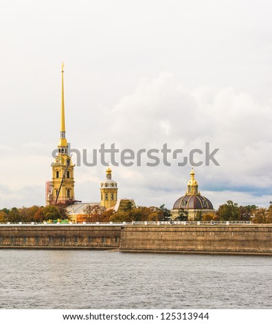 The Peter and Paul Fortress is the original citadel of St. Petersburg, Russia, founded by Peter the Great in 1703 and built to Domenico Trezzini's designs.