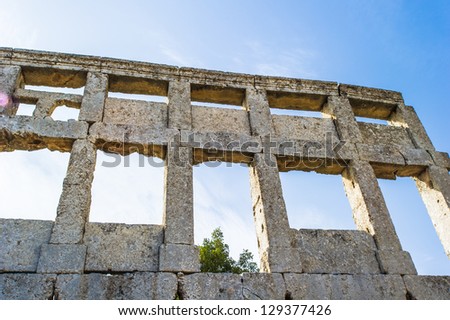 Ruins of an ancient civilization of Syria.