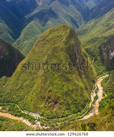 Mountain valley in Peru, Latin America, South America
