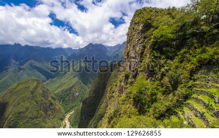 Mountain  in Peru, near Machu Picchu, Latin America, South America