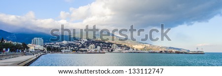 Yalta, Crimea, southern Ukraine, north coast of the Black Sea. The city is located on the site of an ancient Greek colony, said to have been founded by Greek sailors who were looking for a safe shore