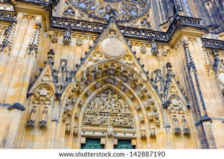 Saint Vitus Cathedral, a Roman Catholic. This cathedral is an excellent example of Gothic architecture and is the biggest and most important church in the country.